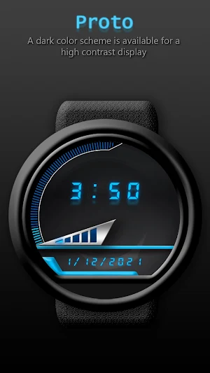 WFAM Proto Digital Watch Face Screenshot 1