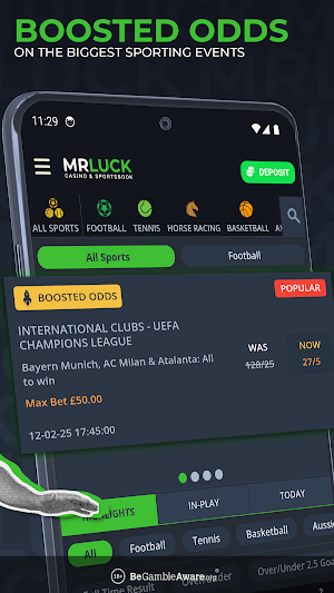 Mr Luck Sport Betting & Casino Screenshot 1