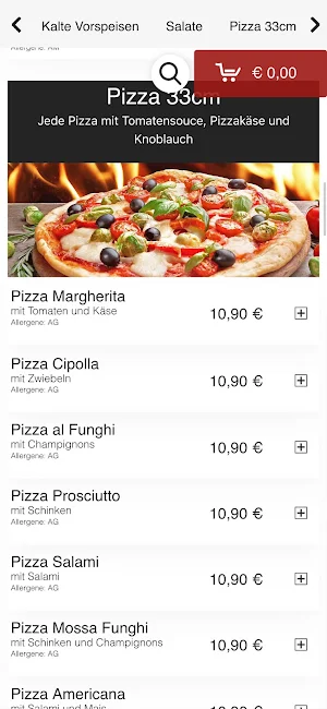 Die Pizza Villach Screenshot 2