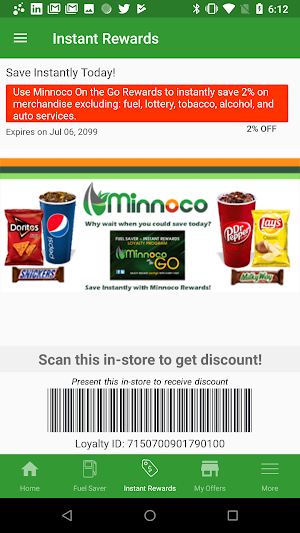 Minnoco Rewards Screenshot 2