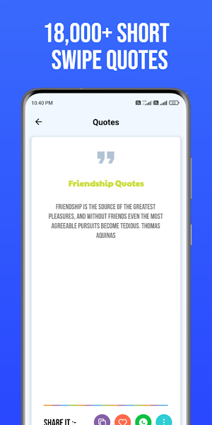 Short Swipe Quotes -All in one Screenshot 1