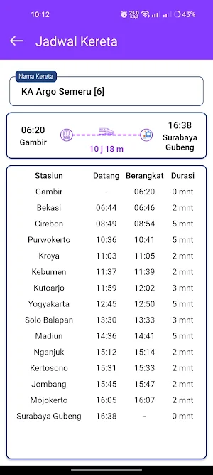 Kereta Kita Screenshot 2