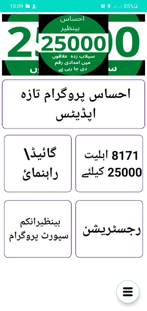 Ehsaas Imdad 25000 Register Screenshot 0
