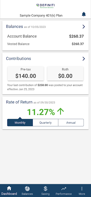 Definiti 401(k) Screenshot 1