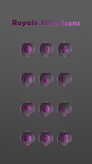 Royale Silky Dark Pink Icons Screenshot 0