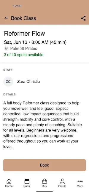 Palm St Pilates Screenshot 2