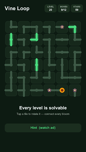 Vine Loop: Zen Garden Puzzle Screenshot 1