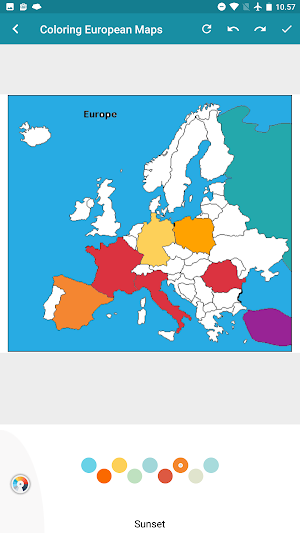 Europe Map : Coloring Screenshot 3