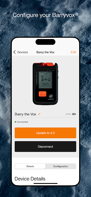 Barryvox® Screenshot 1