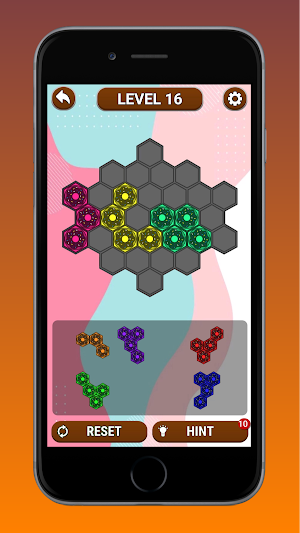 Donut Hexa Block Puzzle Game Screenshot 2