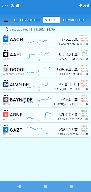 EXRATES currency exchange rate Screenshot 3