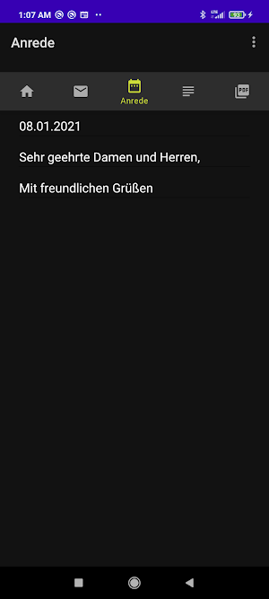 Write, send and print letters as PDF files Screenshot 3