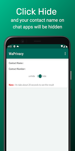 WaPrivacy :Hide Contact Screenshot 1