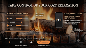 Romantic Fireplace:Sleep&Relax Screenshot 1