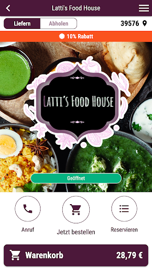Latti's Food House Screenshot 0