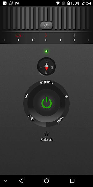 Flashlight, flashing light, Morse code - Survlight Screenshot 0