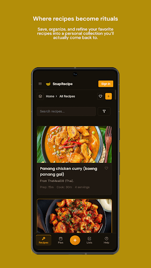 SnapRecipes Screenshot 1