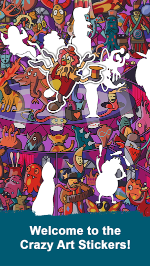 Crazy Art Sticker Screenshot 0