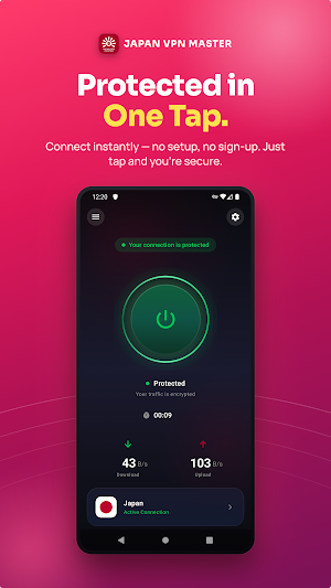 Japan VPN Master: Fast Secure Screenshot 0