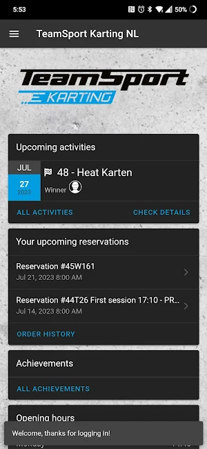 TeamSport E-Karting Nederland Screenshot 1