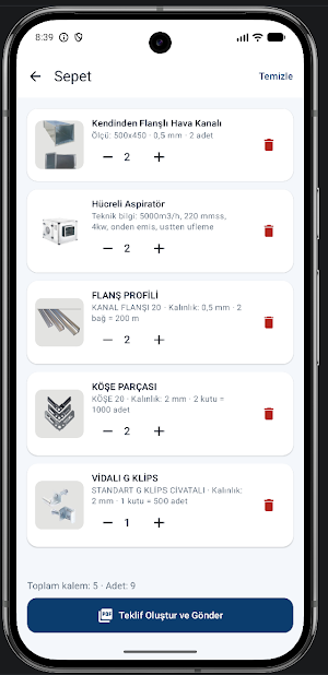Tofisan Sipariş Screenshot 2