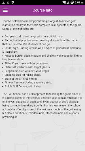 Touche Golf Club, Bangalore Screenshot 0
