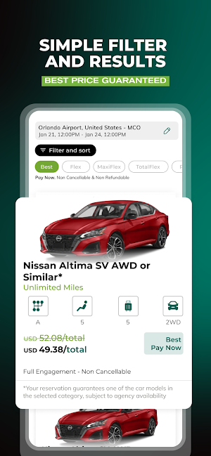 NÜ Car Rentals Screenshot 1