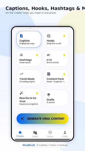 ViralDraft: AI Caption Maker Screenshot 2