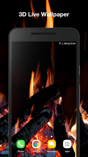 Real Fireplace Live Wallpaper Screenshot 0