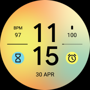 Morning Glow Fit Watch Face Screenshot 3