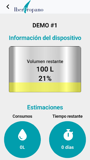 Medidor Depósitos IberPropano Screenshot 2