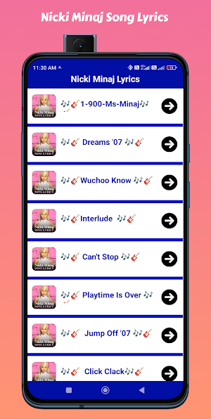 Nicki Minaj Song Lyrics Screenshot 2