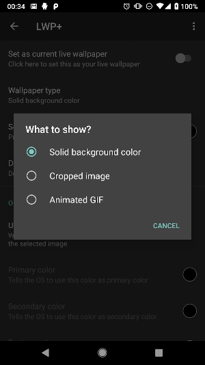 LWP+ - live wallpaper with customized colors Screenshot 2