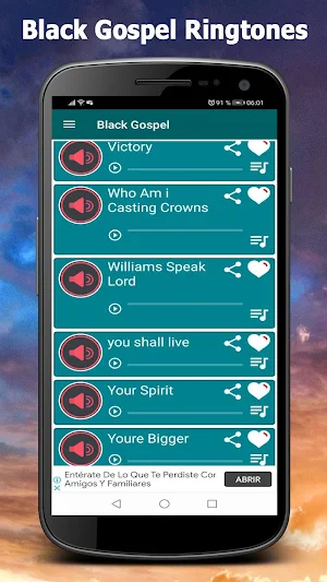 Black Gospel Ringtones Screenshot 2
