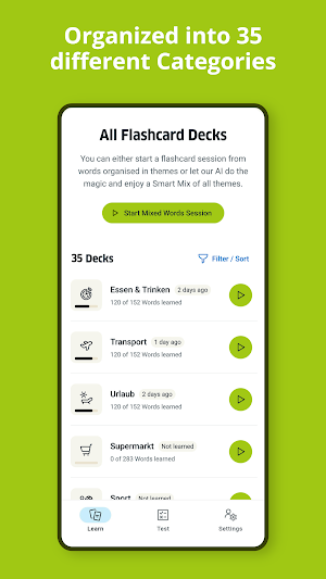 Vocabulary Trainer Screenshot 3