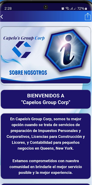 Capelos Group Corp Screenshot 1