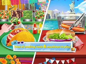 Crazy Foods Cooking: World Travel ❤Make Food Games Screenshot 3
