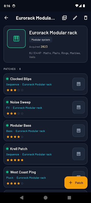 SynthPatch: Patch + Chain Log Screenshot 3