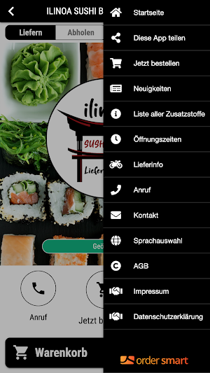 ILINOA SUSHI BAR Unterhaching Screenshot 2