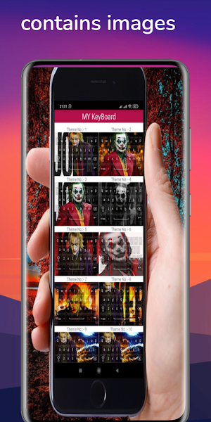 keyboard for joker thème Screenshot 2
