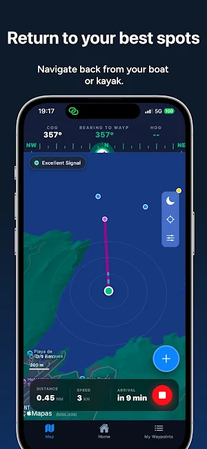Capta: Fishing GPS Navigation Screenshot 1