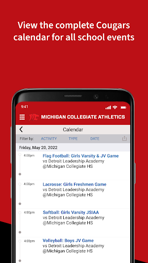 Michigan Collegiate Athletics Screenshot 3