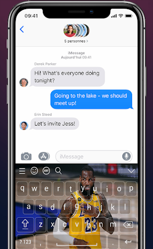 LeBron James Keyboard Theme NBA 2021 For Fans Screenshot 1