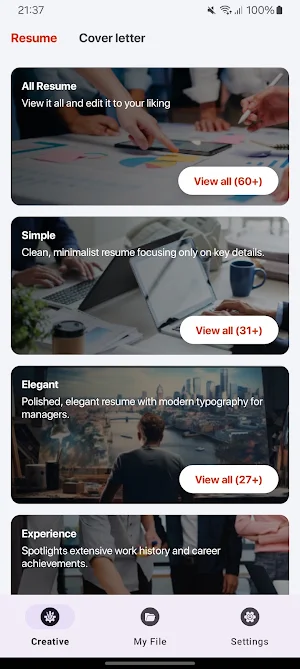 Cover Letter Examples For Job Screenshot 0