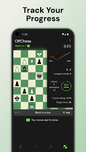OffChess - Chess Puzzles Screenshot 1