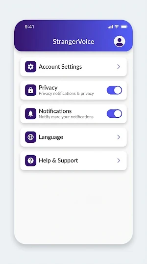 StrangerVoice: Random Chat App Screenshot 2