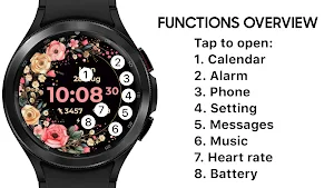 AZ266 Rose Flower Watch Face Screenshot 0