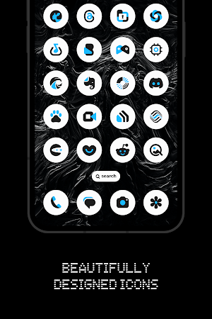 Nothing Adaptive Blue Icons Screenshot 2