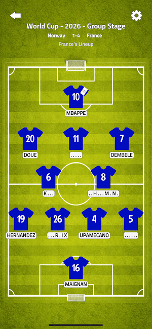 Missing Eleven - Lineup Wordle Screenshot 0