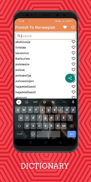 Finnish To Norwegian Dictionary Offline Screenshot 1